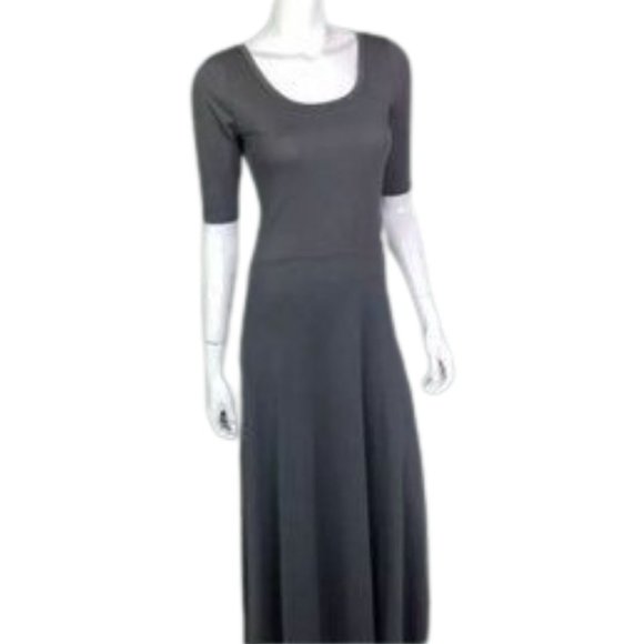 LuLaRoe Dresses & Skirts - LuLaRoe Solid Gray Ana Dress XS
